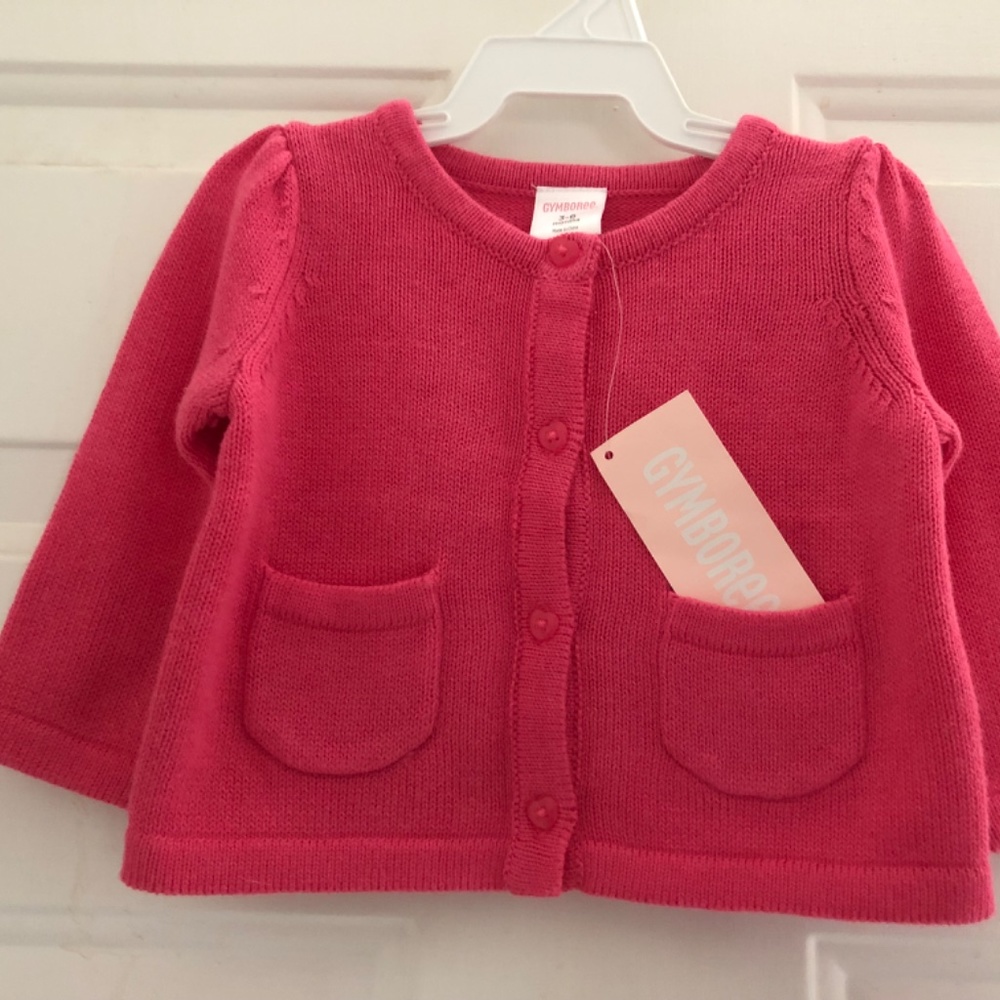 Gymboree Heart Cardigan Sweater 3-6 mo.  NWT